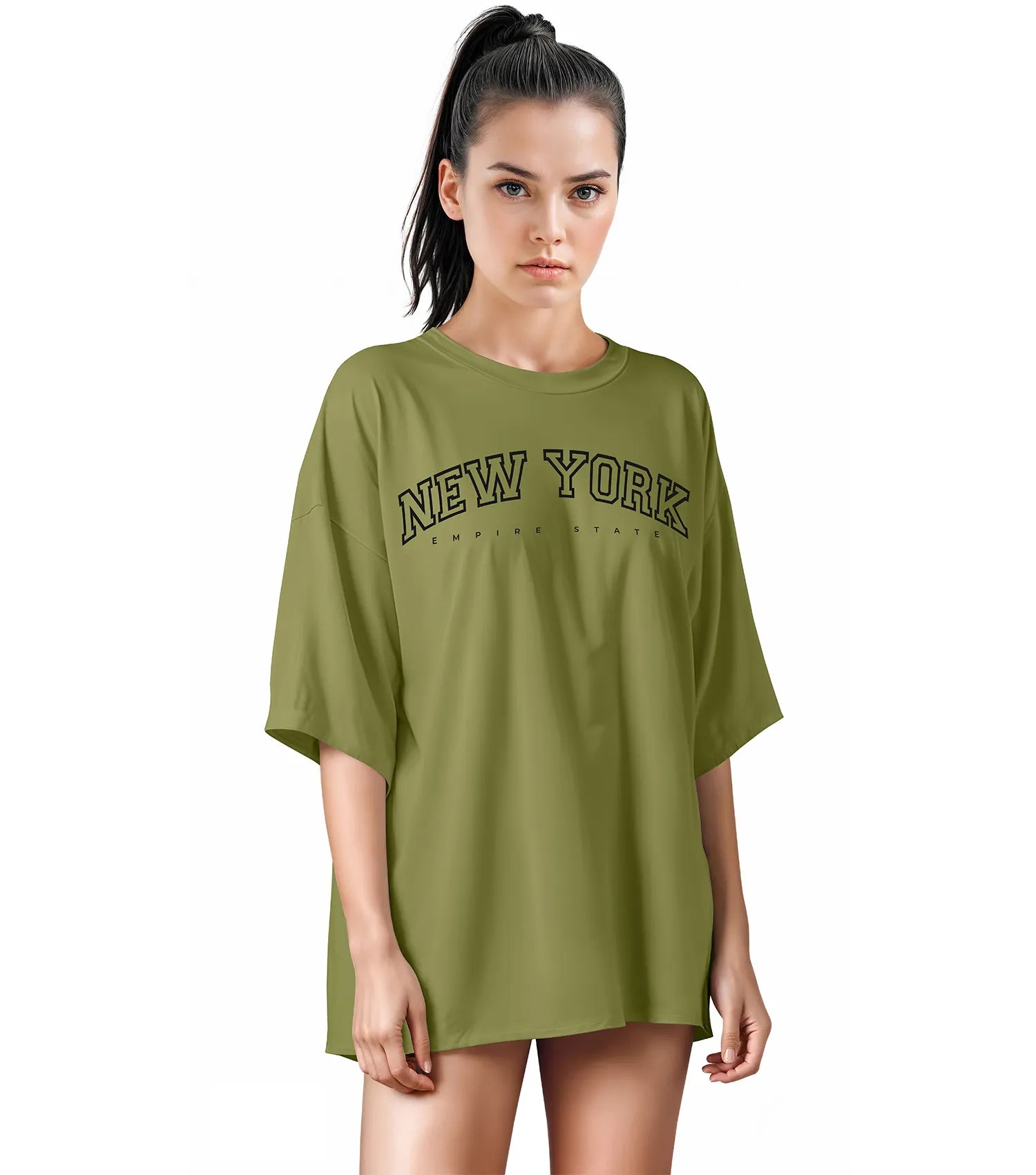 Women's Short Sleeve Oversize Basic Tee main image 0