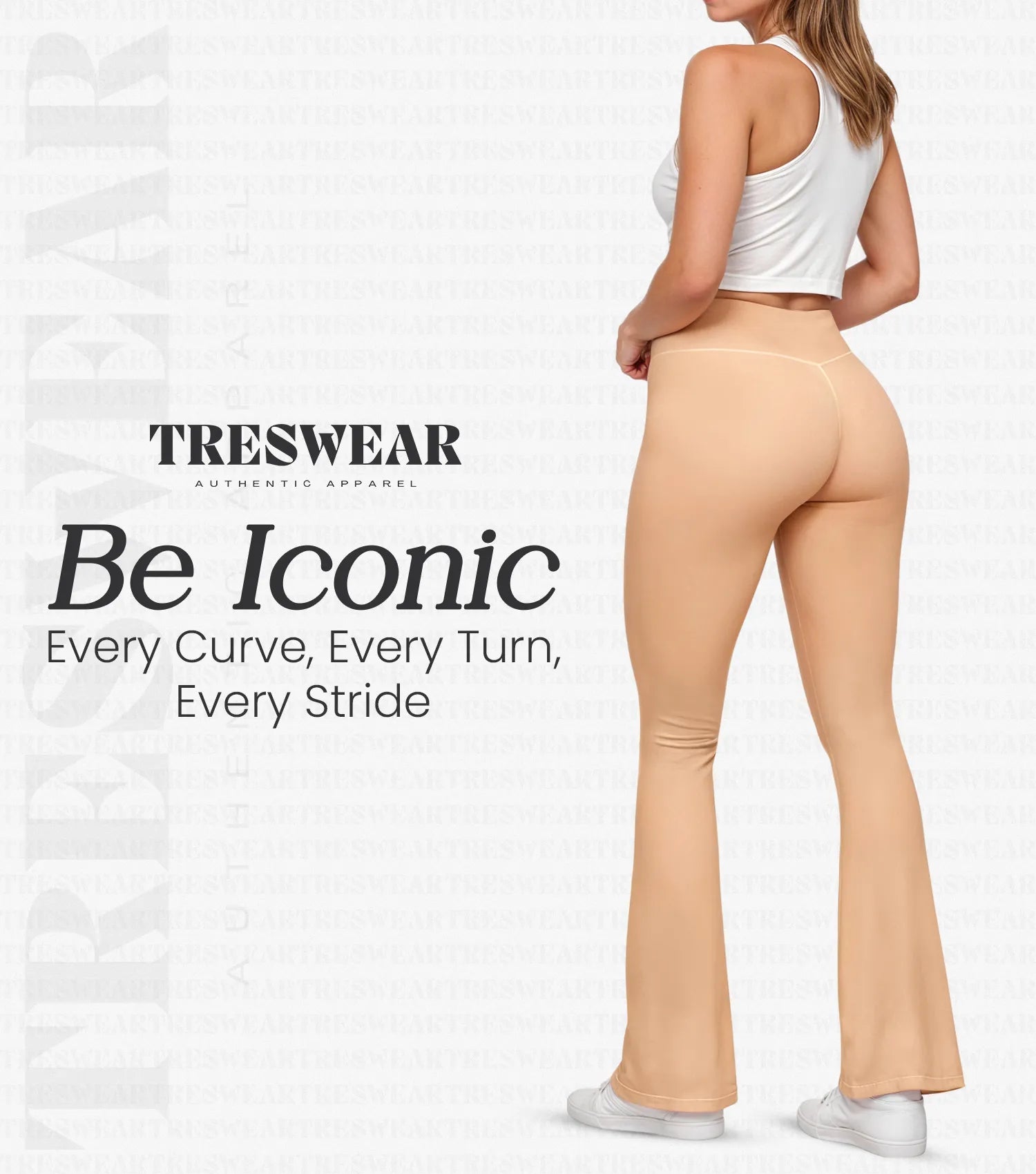 Crossover High Waisted Flare Leggings for Women with Tummy Control (Coca Mocha)